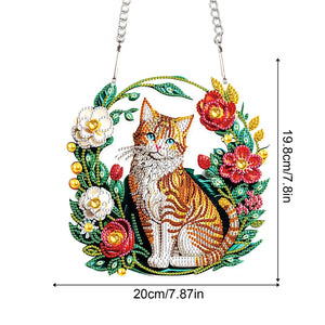 Acrylic Wall Hanging - Orange Cat