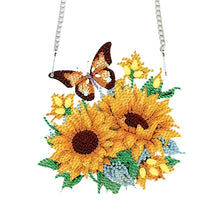 Load image into Gallery viewer, Acrylic Wall Hanging - Sunflowers and Butterfly
